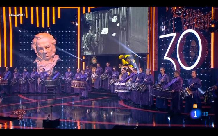 Tambores y Bombos de Calanda en los Goya