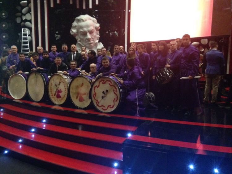 Tambores y Bombos de Calanda en la gala de los premios Goya de 2016