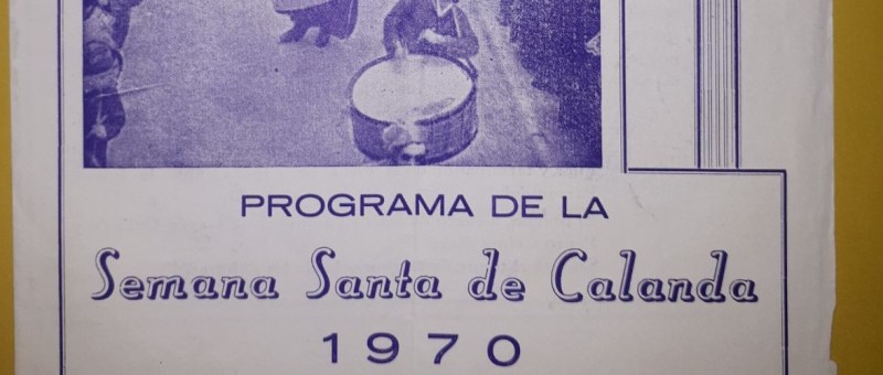 calandanazareno - Programa de la Semana Santa de Calanda 1970