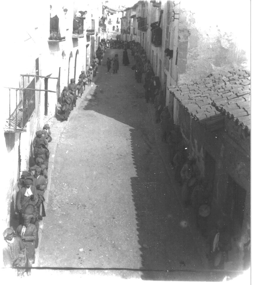 Procesión de "El Pregón" - Semana Santa de Calanda de 1924