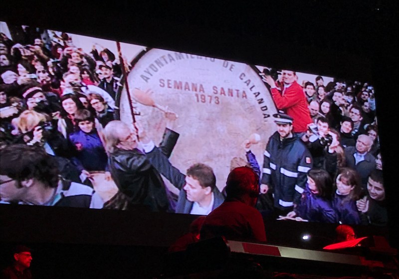 Tambores y Bombos de Calanda en el concierto homenaje a Luis Eduardo Aute, Madrid 10/12/2018