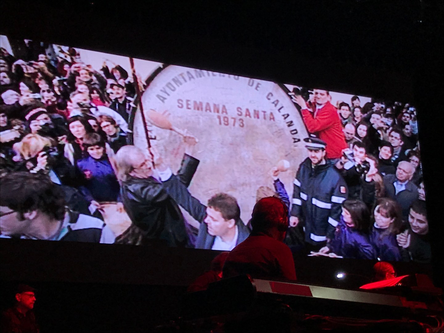 Tambores y Bombos de Calanda en el concierto homenaje a Luis Eduardo Aute, Madrid 10/12/2018