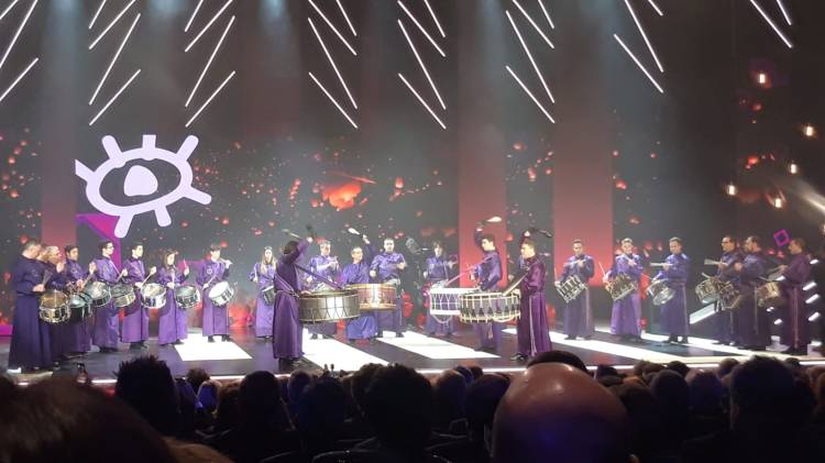 Tambores y Bombos de Calanda en la Gala de los XXIV Premios Forqué (Zaragoza, 12/01/2019)