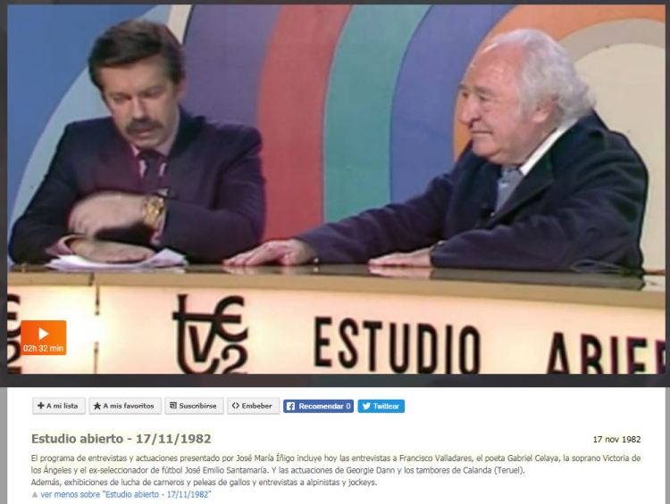 Estudio Abierto RTVE 17-11-1982