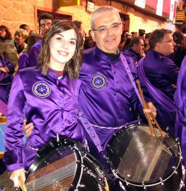 José Miguel Leal Cros Con su hija Patricia
