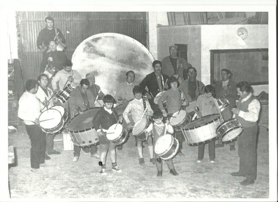 Ensayos durante los primeros años de la Cofradía a principio de los 70s
